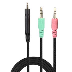 Acogedor Gaming Headphone Cable for Sennheiser G4ME ONE PC 373D PC37X GSP350 500 600, 1. 3.5mm Gold Plated Replacement Cable (PC Version)