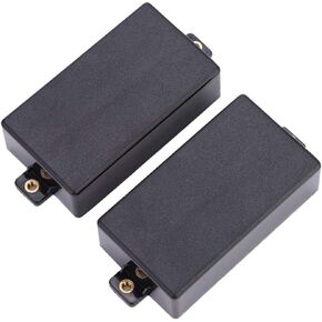 2Pcs Humbucker Pickup Covers, Guitar Pickup Covers Sealed Electric Guitar Replacement Parts(Black)