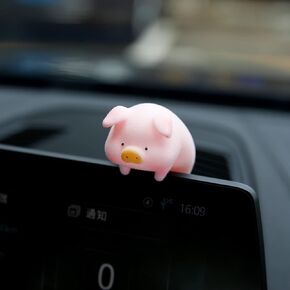 Car Rear View Mirror Pendant Lucky Piggy Hanging Ornament Auto Interior Decoration (Pilot)