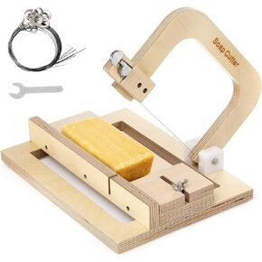Coloch Wood Soap Cutter, Adjustable Soap Cutting Tool Single Wire Soap Slicer Cutting Tool Handmade Soap Cutting Making Supplies for Making DIY Soap, Cutting Butter, Cheese