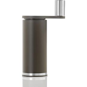 AdHoc Smoos Pepper or Salt Geared Mill - Manual Salt & Pepper Mill with a Gear Crank System - Adjustable Grind Level from Fine to Coarse Granules - Refillable Spice Tool - Mocha, 5.5"