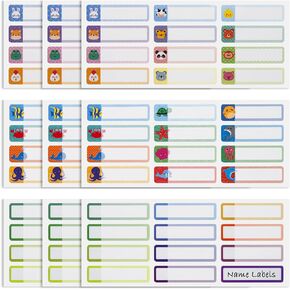 Coowayze Baby Bottle Labels for Daycare, 81PCS Kids School Supplies Name Labels Waterproof, Self-Laminating, Dishwasher Safe, Preschool Toddler Daycare Labels, Name Stickers for Lunch Box, Sippy Cup