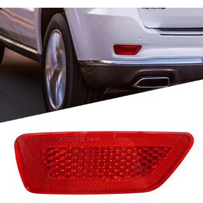 TYMXGHF startzeal Rear Bumper Trim Reflector Lights (Red) Compatible with 2011-2021 Jeep Grand Cherokee Dodge Journey Replaces 57010721AC (Left)