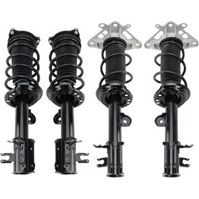 TRQ Front and Rear Strut & Coil Spring Assembly Set Driver & Passenger Sides Compatible with 15-18 Jeep Renegade