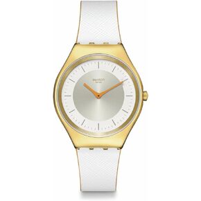 Swatch Casual Watch White Quartz Stainless Steel Pearl Gleam