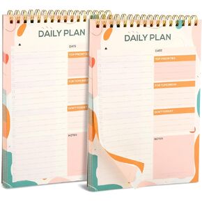 To Do List Notepad - To Do List Notebook for work with 52 Undated Sheets 10.3"×6.5", Daily To Do List Planner Perfect for Office Home and School Helps to Keep Track of Tasks (M ultiple color)