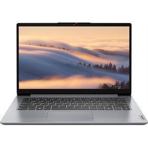 Lenovo Ideapad 1i Thin Light Laptop, 14.0" HD Display, Intel Celeron N4020(up to 2.80 GHz), 4GB RAM 64GB eMMC, WiFi 6, Webcam, 10Hr Battery, Windows 11 S, Cloud Grey (Renewed)