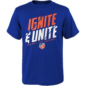 Outerstuff FC Cincinnati Youth Size Ignite & Unite Team Logo T-Shirt, Blue