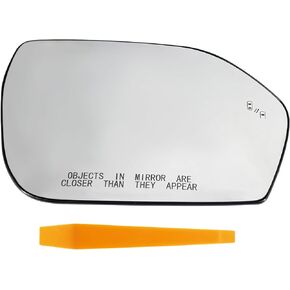 Passenger Side Mirror Glass with Back Plate Fits for Explorer 2020-2023, Heated with BSD W/O Auto Dimming Replaces LB5Z-17K707-B LB5Z-17K707-E