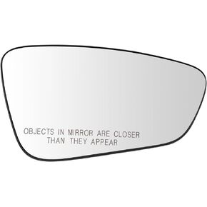 TRQ Right Mirror Glass Compatible with 2015-2017 Chrysler 200