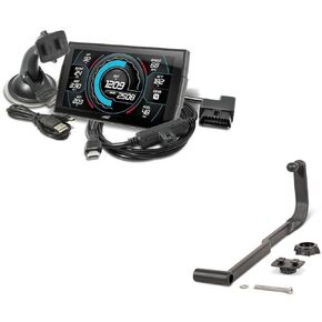 شاشة قياس تعمل باللمس Edge Insight CTS3 84130-3 وA-Pillar Mount 38602 متوافقة مع 2010-2019 Ram 1500 2500 3500 Diesel Hemi Gas 6.7 Cummins