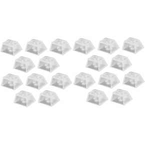 20 pcs Keycaps Replacement DIY Crystal Not Transparent Profile Blank Backlit Accessory Mechanical Professional Printed Cover Gaming Translucent No Lover Keyboard