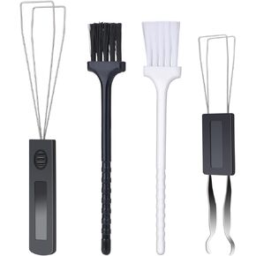 2 Pcs Keycap Puller Switch Puller+2 Pcs Keyboard Cleaning Brush, Stainless Steel Keycap Removal Tool for Mechanical Keyboard Clean Computer Cleaning Keyboard Fixing Kit