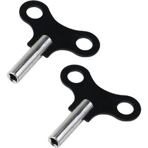 2PCS Clock Key Metal Winder Key Black Wall Clock Accessories for Wooden Clock Watch Bracket Clock