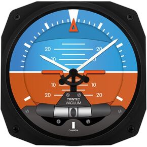 Trintec 3063-10 10" Aviation Artificial Horizon Instrument Style Wall Clock