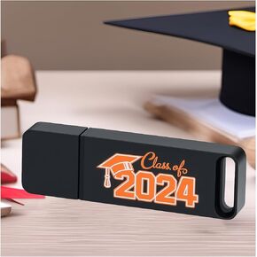College Graduation Gifts for Her - Class of 2024-64/128GB Flash Drive with Graduation Key Chains, Grad Keychain for Him, Funny Gift Box Ideas for Women Men Senior High School (128GB)