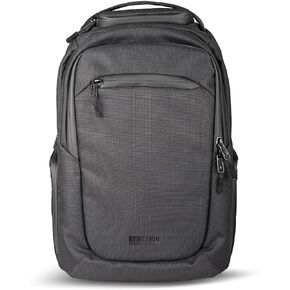 Kenneth Cole REACTION Abrasion-Resistant Parker Laptop Backpack, Black