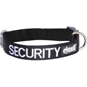 Limited Security Black Color Coded S-M L-XL Neoprene Padded Dog Collar Prevents Accidents by Warning Others of Your Dog in Advance (L-XL)