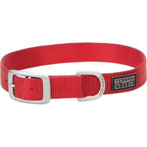 Nylon Single-Ply Dog Collar, Black, 3/4" x 15"