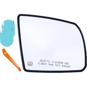 EAP Passenger Side Mirror Glass Replacement Compatible with Toyota Tundra 2007-2021, Sequoia 2008-2022, Heated, without Auto Dimming, 87903-0C010, 87903-0C120, 87903-0C020, TO1325107, TO1325106