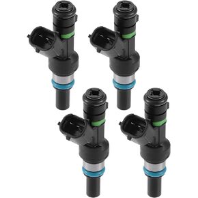 X AUTOHAUX 4 Pcs 16600-ED000 FBY1160 Fuel Injector for Nissan Versa 2009-2012 for Nissan Micra Hatchback K12 2005-2010 for Nissan Tiida 2007-2012 1.6L