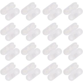 Veemoon 20 pcs Roller Shade Beaded Chain Connector Clear Roman Roller Blind Ball Chain Cord Connector Clips for Household Roller Shades and Vertical Blinds