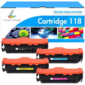 118 Toner Cartridges Compatible Replacement for Canon 118 CRG118 CRG-118 Toner for Canon Imageclass MF8580Cdw MF726Cdw MF8380Cdw MF8350Cdn LBP7660Cdn Printer Ink (B/C/Y/M, 4-Pack)