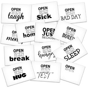 Open When You Letters Kit, Open When Envelopes with Different Pattern, University Student Go to School Handmade Gift, Leaving Home Present College or High School Boarding Student Care Package -01