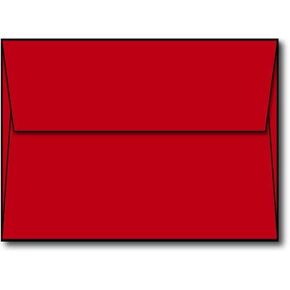 Red A6 Envelopes, 4 3/4" x 6 1/2" - 100 Envelopes - Desktop Publishing Supplies™ Brand Envelopes