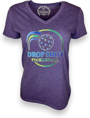 Women's Athletic V-Neck T Shirt - Pickleball Tee Shirts for Women - Ladies Active Dri Fit Performance Shirt in Saudi Arabia