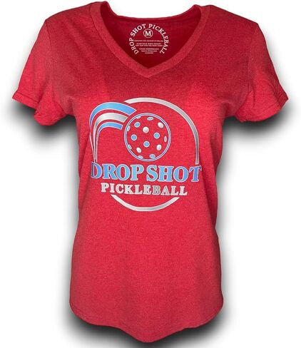Women's Athletic V-Neck T Shirt - Pickleball Tee Shirts for Women - Ladies Active Dri Fit Performance Shirt in Saudi Arabia
