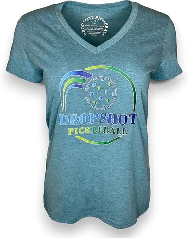 Women's Athletic V-Neck T Shirt - Pickleball Tee Shirts for Women - Ladies Active Dri Fit Performance Shirt in Saudi Arabia