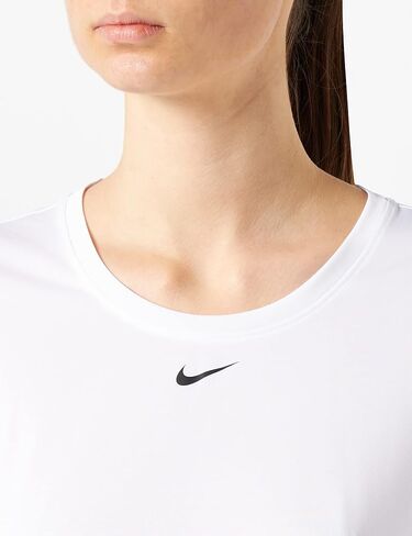 Nike Women's Dri-FIT One Short Sleeved T-Shirt (as1, Alpha, x_l, Regular, Regular, White/Black) in Saudi Arabia