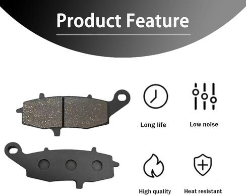 وسادات الفرامل الأمامية والخلفية لـ Kawasaki Vulcan 1500 VN 1500 Nomad Vulcan 900 VN900 Classic Vulcan VN800 VN 1700 Voyager Vaquero Vulcan 1600 VN1600 Nomad Classic Ninja 650 KZ1000 in Kuwait