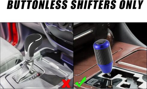 X AUTOHAUX Automatic Universal Manual Gear Stick Shift Knob Transmission Gear Lever Stick Shifter Handle Carbon Fiber Pattern Black in Saudi Arabia