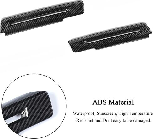 RT-TCZ Carbon Fiber Inner Door Handle Trim Cover Interior Decoration Accessories for Ford Mustang 2015-2024,2PCS in Saudi Arabia