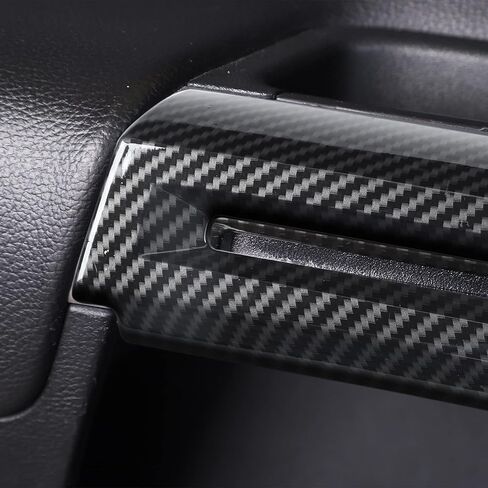 RT-TCZ Carbon Fiber Inner Door Handle Trim Cover Interior Decoration Accessories for Ford Mustang 2015-2024,2PCS in Saudi Arabia