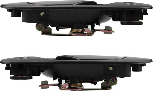 NPAUTO Exterior Door Handle Front Compatible with 1992 1993 1994 1995 Honda Civic / 1993-1997 Civic Del Sol Driver Passenger Pair, Black Left & Right Set in Saudi Arabia