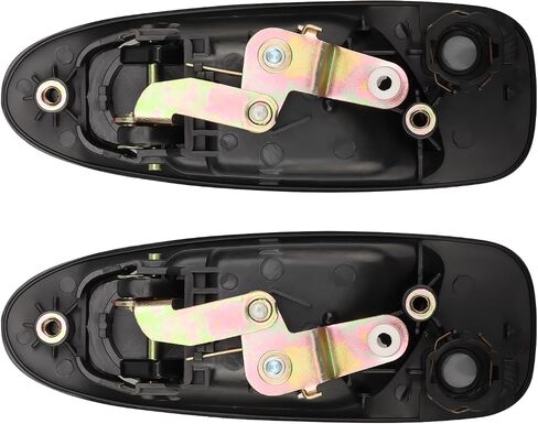 NPAUTO Exterior Door Handle Front Compatible with 1992 1993 1994 1995 Honda Civic / 1993-1997 Civic Del Sol Driver Passenger Pair, Black Left & Right Set in Saudi Arabia