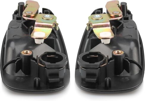 NPAUTO Exterior Door Handle Front Compatible with 1992 1993 1994 1995 Honda Civic / 1993-1997 Civic Del Sol Driver Passenger Pair, Black Left & Right Set in Saudi Arabia