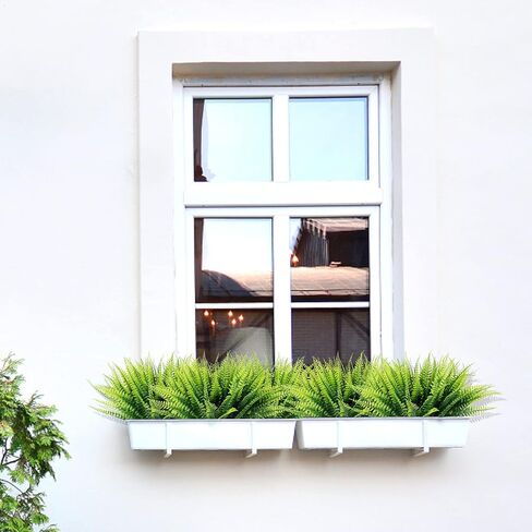 20 artificial ferns UV-proof shrub plants Plastic green plants for indoor and outdoor gardens, porches, windows and other decorations (green) in Saudi Arabia