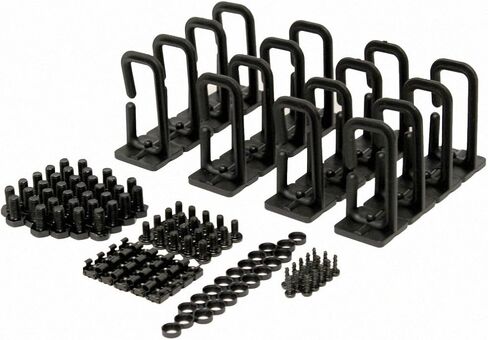 Navepoint 45U Professional 4-Post IT Open Frame Server Network Relay Rack 7 Feet Tall Black in Saudi Arabia