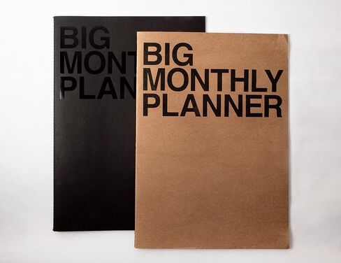 JSTORY Big Monthly Planner Stitch Bound Lays Flat Huge Undated Year Round Flexible Cover Goal/Time Organizer Thick Paper Eco Friendly Customizable A3 16 Months 18 Sheets Ver B in Saudi Arabia