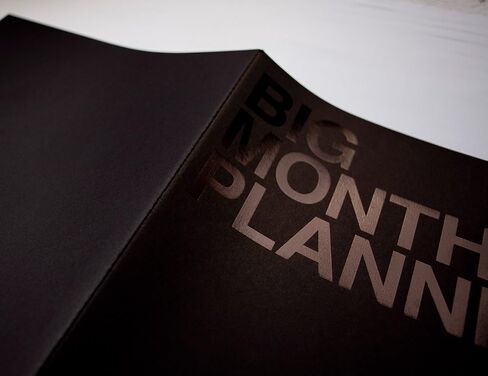 JSTORY Big Monthly Planner Stitch Bound Lays Flat Huge Undated Year Round Flexible Cover Goal/Time Organizer Thick Paper Eco Friendly Customizable A3 16 Months 18 Sheets Ver B in Saudi Arabia