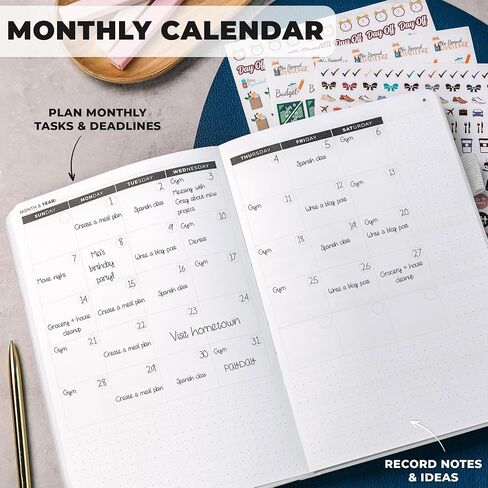 Clever Fox Ultimate Achiever’s Goal Planner - Focus & Productivity 90 Day Journal. Undated Daily Weekly Monthly Planner Organizer & Hourly Schedule Notebook - Hardcover, A5 Size, Onyx Black in Saudi Arabia