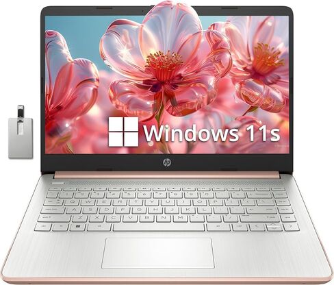 HP Stream 14-inch HD Touchscreen Laptop, Intel Celeron N4000, 4 GB RAM, 64 GB eMMC, Windows 10 Home in S Mode With Office 365 Personal For 1 Year (14-cb192nr, Brilliant Black) in Saudi Arabia