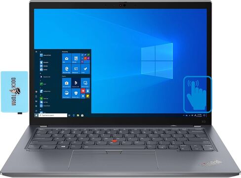 Lenovo ThinkPad X13 Gen 2 Business Laptop 13.3" Touchscreen IPS WUXGA (Intel i7-1185G7, 16GB RAM, 512GB SSD, Intel Iris Xe, Backlit KYB, Fingerprint, 2 Thunderbolt 4, WiFi 6, Win 11 Pro) w/DKZ Hub in Saudi Arabia