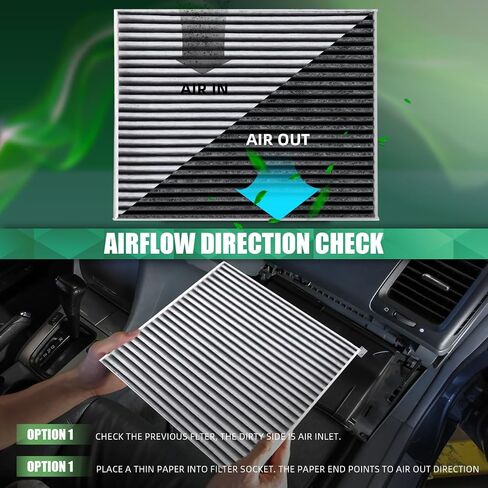 CF12140 Premium Cabin Air Filter With Activated Carbon Compatible with TOYOTA YARIS 2017-2020 MAZDA CX-3 2016-2022 SCION IA 2016 in Saudi Arabia
