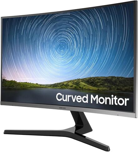 SAMSUNG FreeSync Monitor LC27R500FHNXZA Bundle with Docztorm Dock, 27" FHD VA (1920x1080) Display, VESA Mount (75x75mm), HDMI 1.4, VGA, Ideal for Home & Business, Dark Blue Grey (2024 Latest Model) in Saudi Arabia