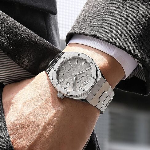 CADISEN Automatic Men's Mechanical Watch Waterproof Calendar Business Gentleman Man Style Steel Band Watch in Saudi Arabia